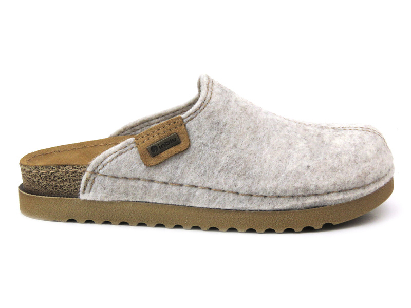 Dámské plstěné pantofle se silnou podrážkou - Inblu DJ-10, béžové