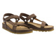Kožené dámské sandály hnědé Nika Komfort 1056
