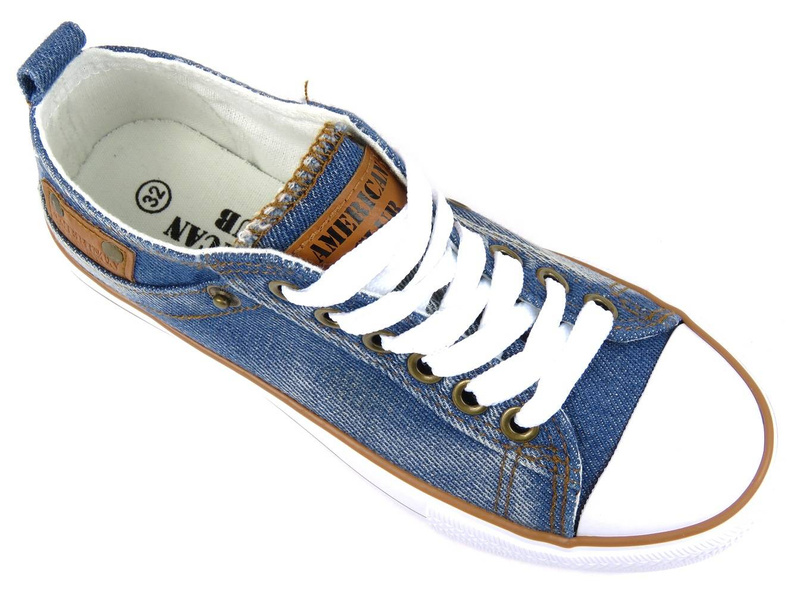 Dětské tenisky AMERICAN CLUB LH 29/21, tmavé džíny