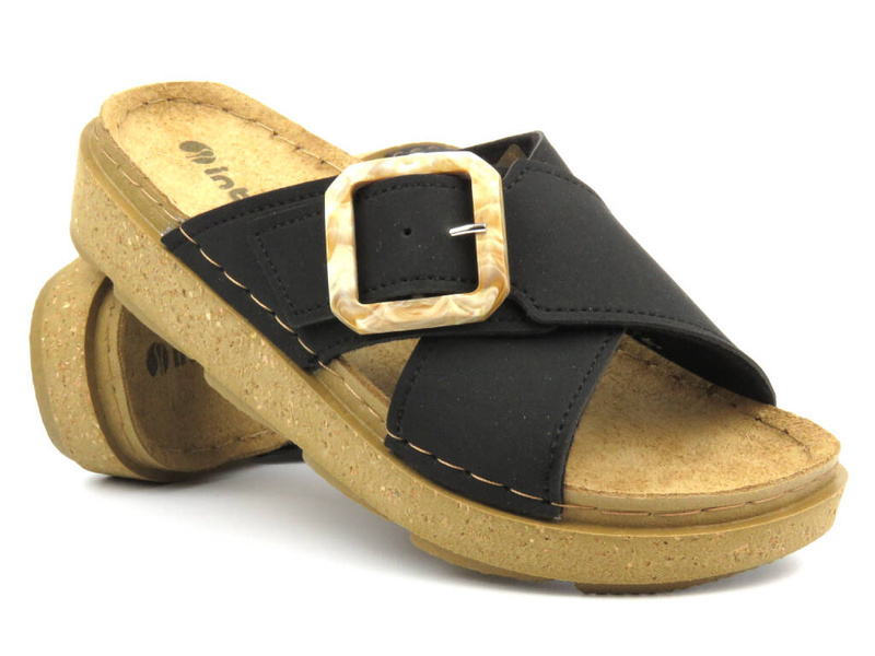 Dámské žabky - INBLU ED-15, černé