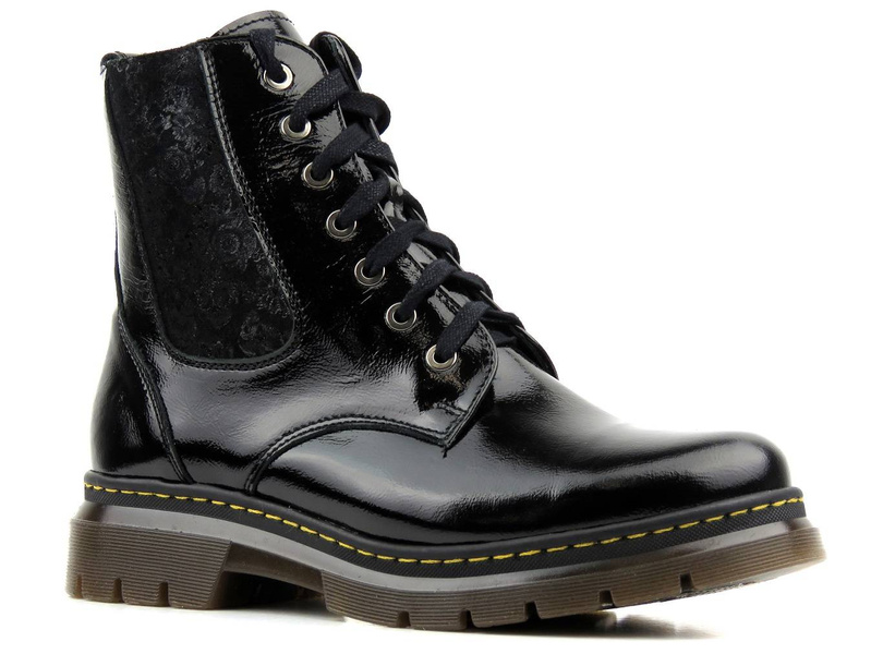 Kožené kozačky, dámské kozačky - HELIOS Komfort 528, černá 3