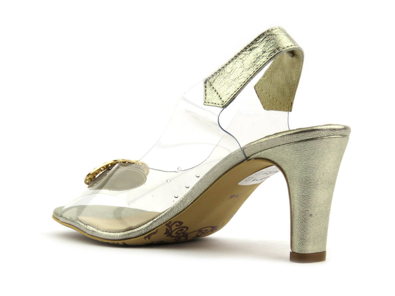 Dámské sandály se silikonovým svrškem - YOLANDA 2112, zlaté