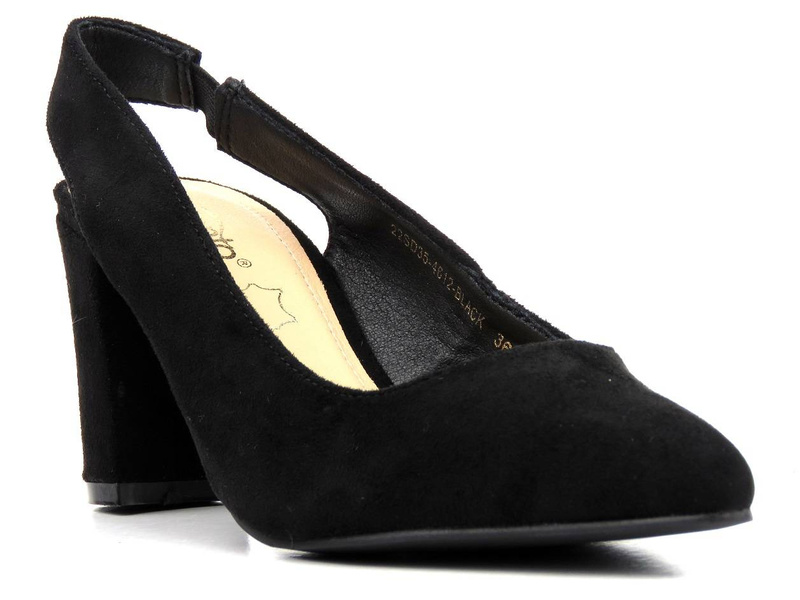 Elegantní lodičky na vysokém podpatku - Evento 22SD35-4612, černé