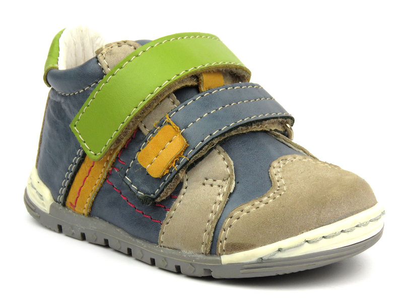 Dětské kožené boty Mido Noster 241, modré