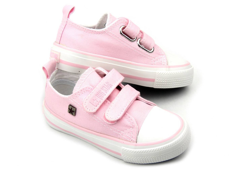 Dětské tenisky na suchý zip - BIG STAR HH374099, růžové