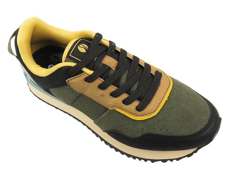 Zelené pánské sportovní boty na šněrování Inblu IU-15