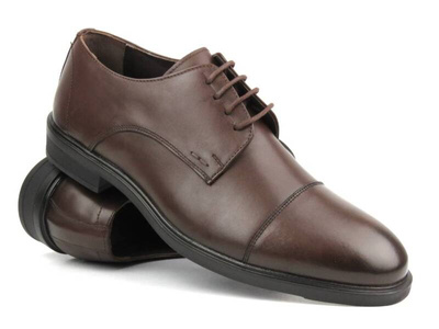 Elegantní pánské kožené boty - VENEZIA 06-6, hnědé