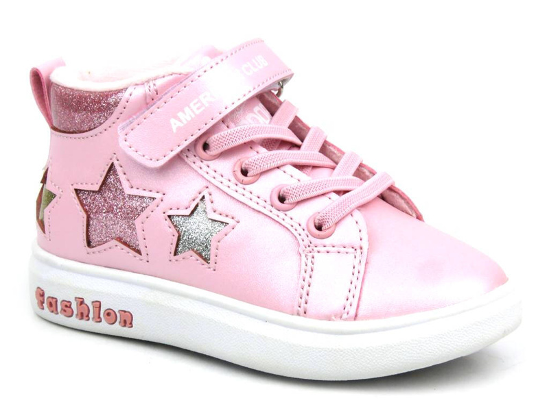 Zateplené dětské kozačky - AMERICAN CLUB BD 26/22, růžové