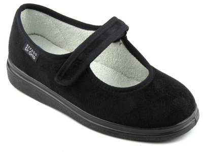 Ortopedické dámské pantofle pro citlivé nohy - Befado dr Orto 462D002, černé