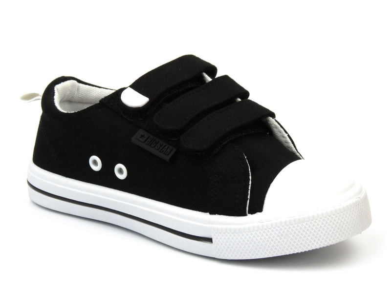 Dětské tenisky, sportovní boty na suchý zip - Big Star LL374011, černé
