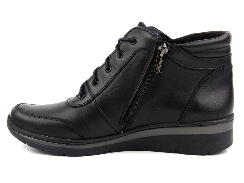 Kožená dámská sportovní obuv HELIOS Komfort 531-2, černá