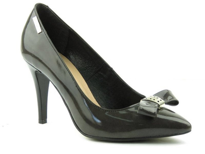 Elegantní lodičky na vysokém podpatku - LAURA GUISTI 1870, antracit