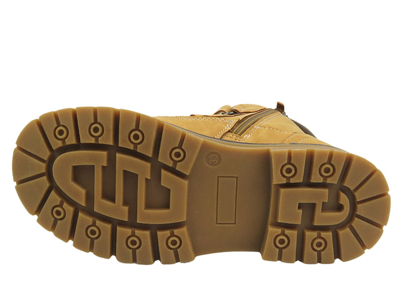 Dětské boty American Club na suchý zip - XD 99/23, hnědé