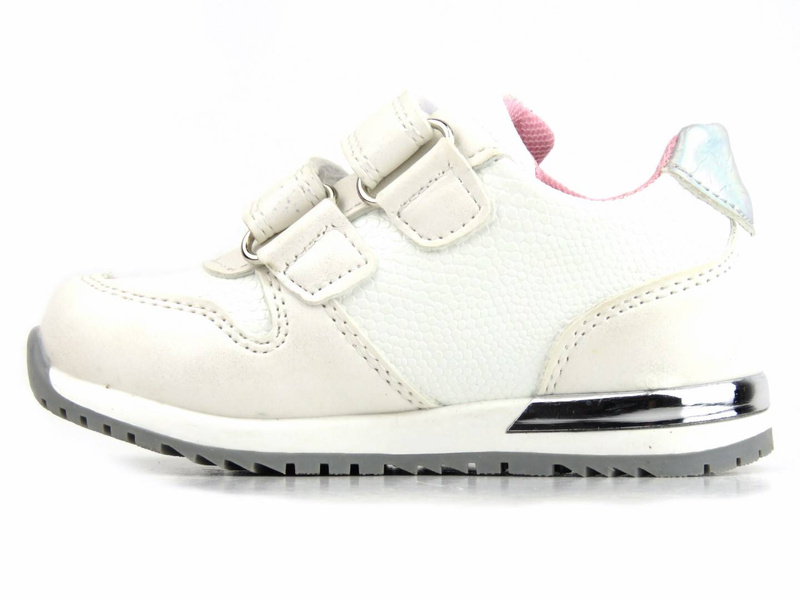 Dětská sportovní obuv s koženou stélkou - Wojtyłko 22009, bílá