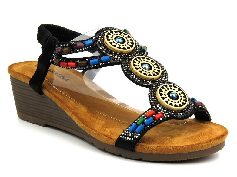 Dámské sandály - Sabatina TMF2023W-0256, černé