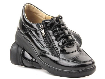 Dámské kožené boty - HELIOS Komfort 410, černá 4