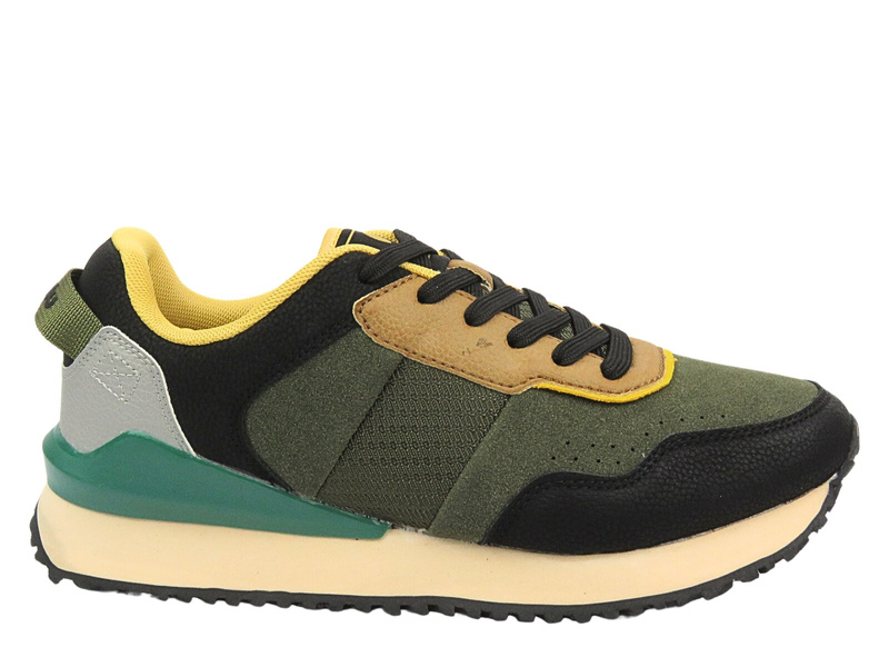 Zelené pánské sportovní boty na šněrování Inblu IU-15