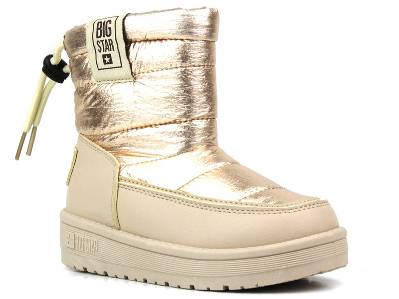 Dětské sněhule s manžetou - BIG STAR KK374221, béžové