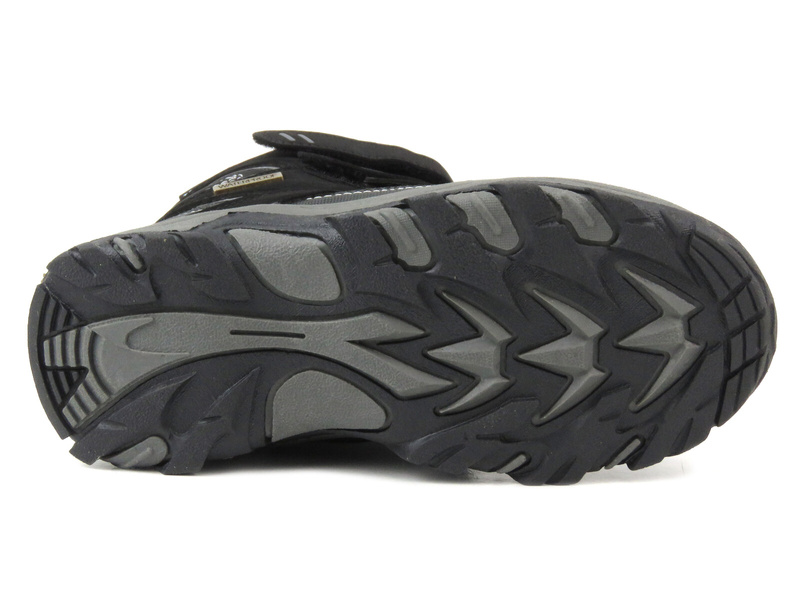 Trekové boty, dětské sněhule - AMERICAN CLUB WT161/23 černá a šedá