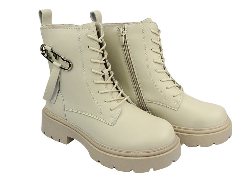 Dámské kotníkové boty na platformě - CheBello 4294, černé