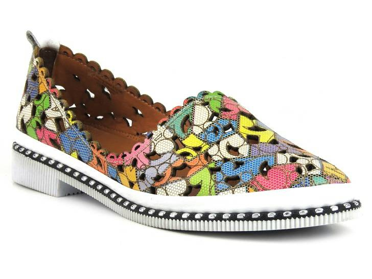 Vzdušné dámské boty pro teplé dny - Manitu 840053-00, barevné