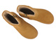 Dámské minimalistické kožené barefoot kotníkové boty – Vinceza 79666, barva camel