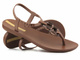 Dámské sandály z elastické gumy - Ipanema 83330, hnědé