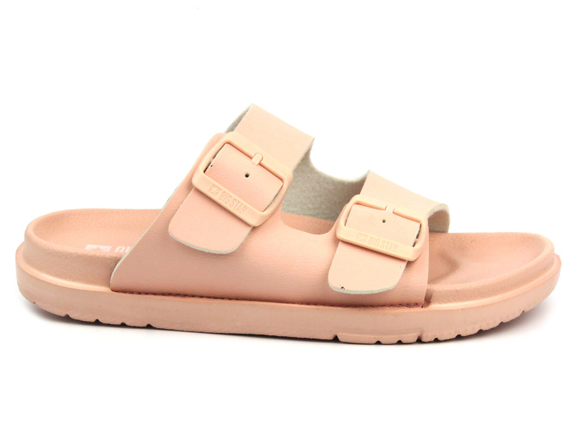 Dámské gumové žabky s přezkou - Big Star LL274615, černé