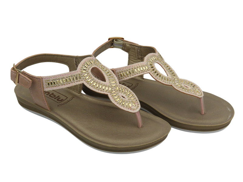 Dámské zdravotní žabky s korkovou stélkou - Inblu VR7B, bílá