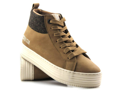 Zateplené dámské tenisky - BIG STAR II274145, camel