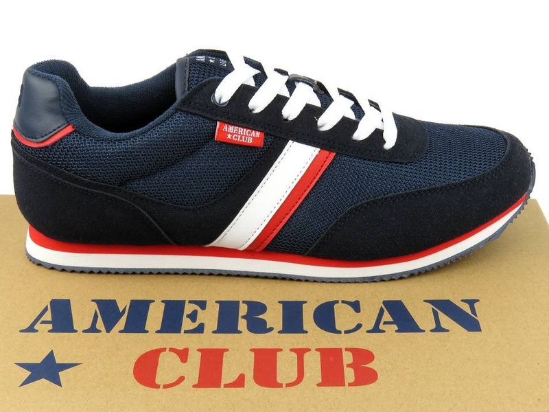 Pánská sportovní obuv - AMERICAN CLUB FH 02/21, tmavě modrá