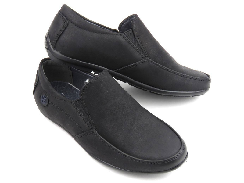 Společenská obuv pro chlapce, společná obuv - WOJTYŁKO 2099, černá