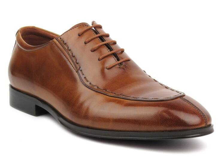 Elegantní pánské polobotky, brogues, oxfordky Brooman T127-353-A06, hnědá barva