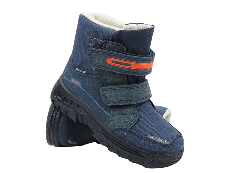 Dětské sněhule - BEFADO 615Y005, tmavě modré se suchým zipem