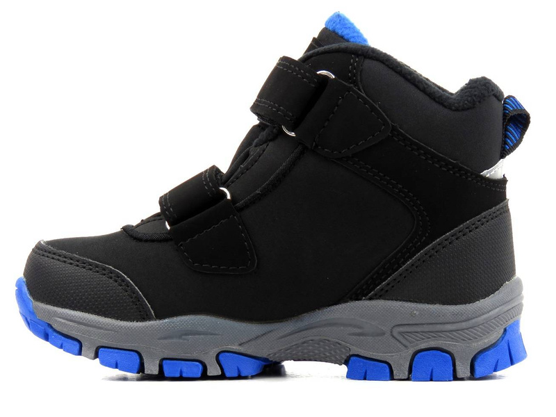 Dětské zimní trekingové kalhoty s fleecem - AMERICAN CLUB Soft Shell WT70/21, černé