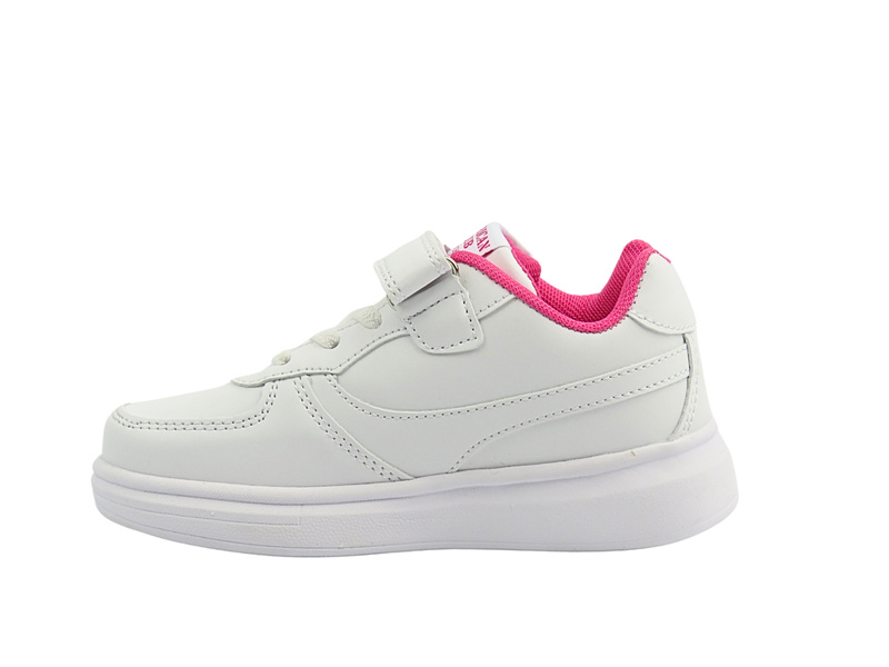 Dívčí sportovní boty, tenisky bílo-růžové American Club HL 73/23