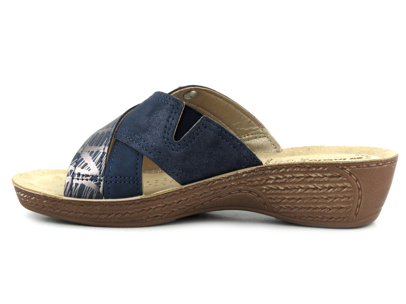 Lehké, pohodlné dámské žabky - INBLU GL-55, tmavě modrá