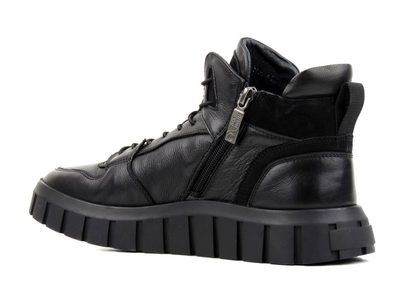 Pánské zimní tenisky - JOHN DOUBARE H1706L-W25-P742R, černé