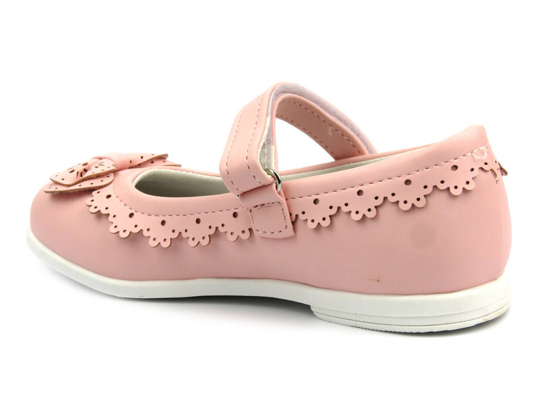 Dětské balerínky se zapínáním - AMERICAN XD 73/23, bílé