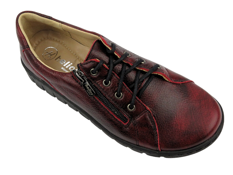 Dámské kožené boty HELIOS Komfort 411, tmavě modrá 3