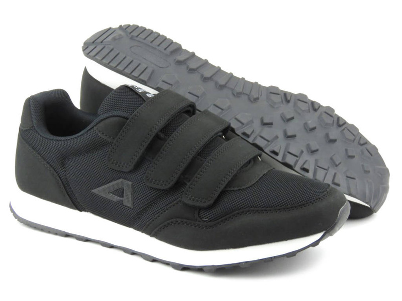 Sportovní boty a tenisky pro mládež - AMERICAN CLUB WT146/23 / WT147/23, černé