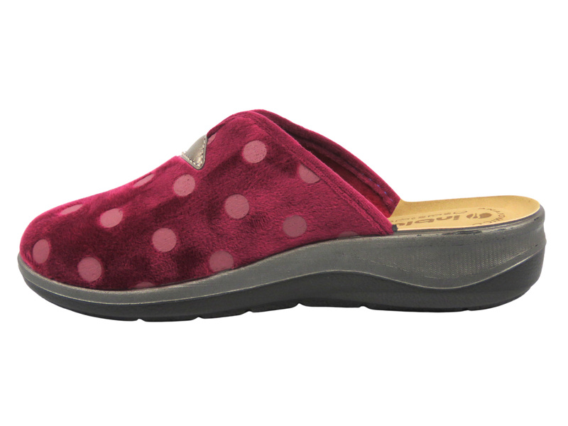 Dámské domácí pantofle Inblu OD‑14, vínové