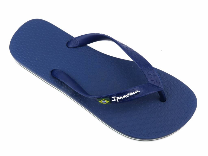 IPANEMA 80415 pánské bazénové žabky modré barvy s brazilskou vlajkou