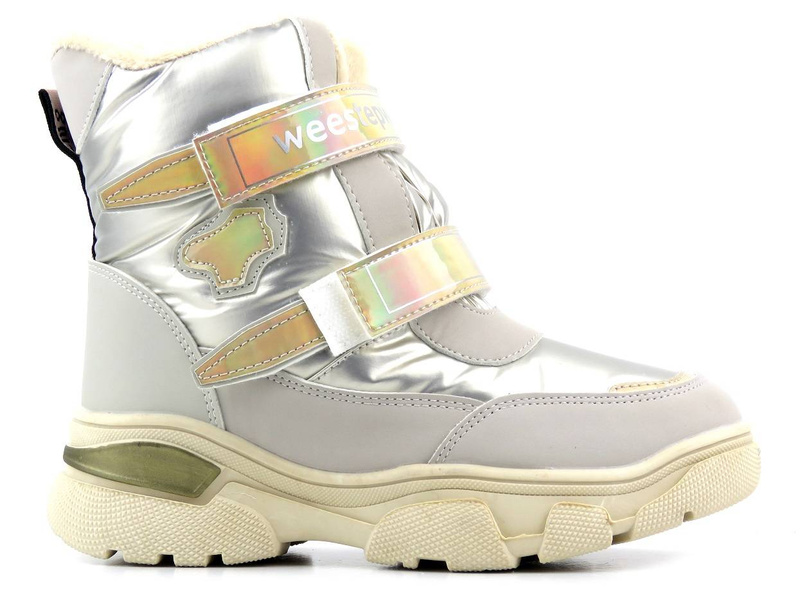 Dětské sněhule zateplené vlnou - WEESTEP R559655832AP, béžové