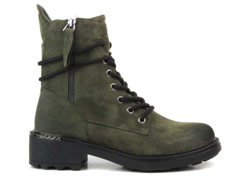 EVENTO 21BT35-4226 dámské zateplené kozačky, zelené