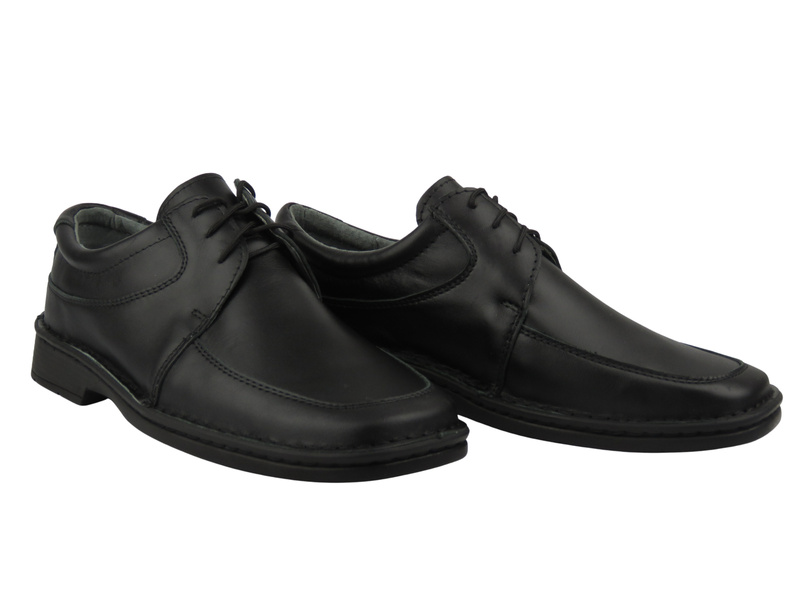 Pánské kožené polobotky Maximus MA62/011, černé