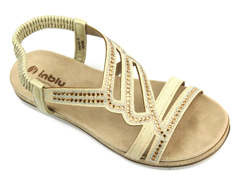 Pohodlné dámské sandály - INBLU SA-47, zlaté