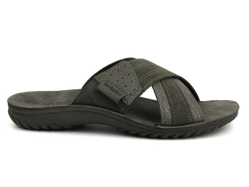 Pánské žabky se zapínáním na suchý zip - Inblu FN-99, tmavě modrá