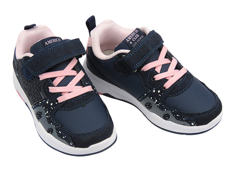 Dívčí tenisky, sportovní obuv – tmavě modré AMERICAN CLUB BS 27/23