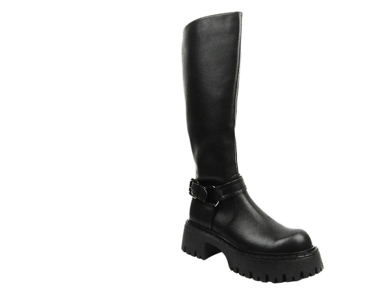 Dámské vysoké kozačky na platformě VENEZIA G002LEBLOBZ006 černé se zipem